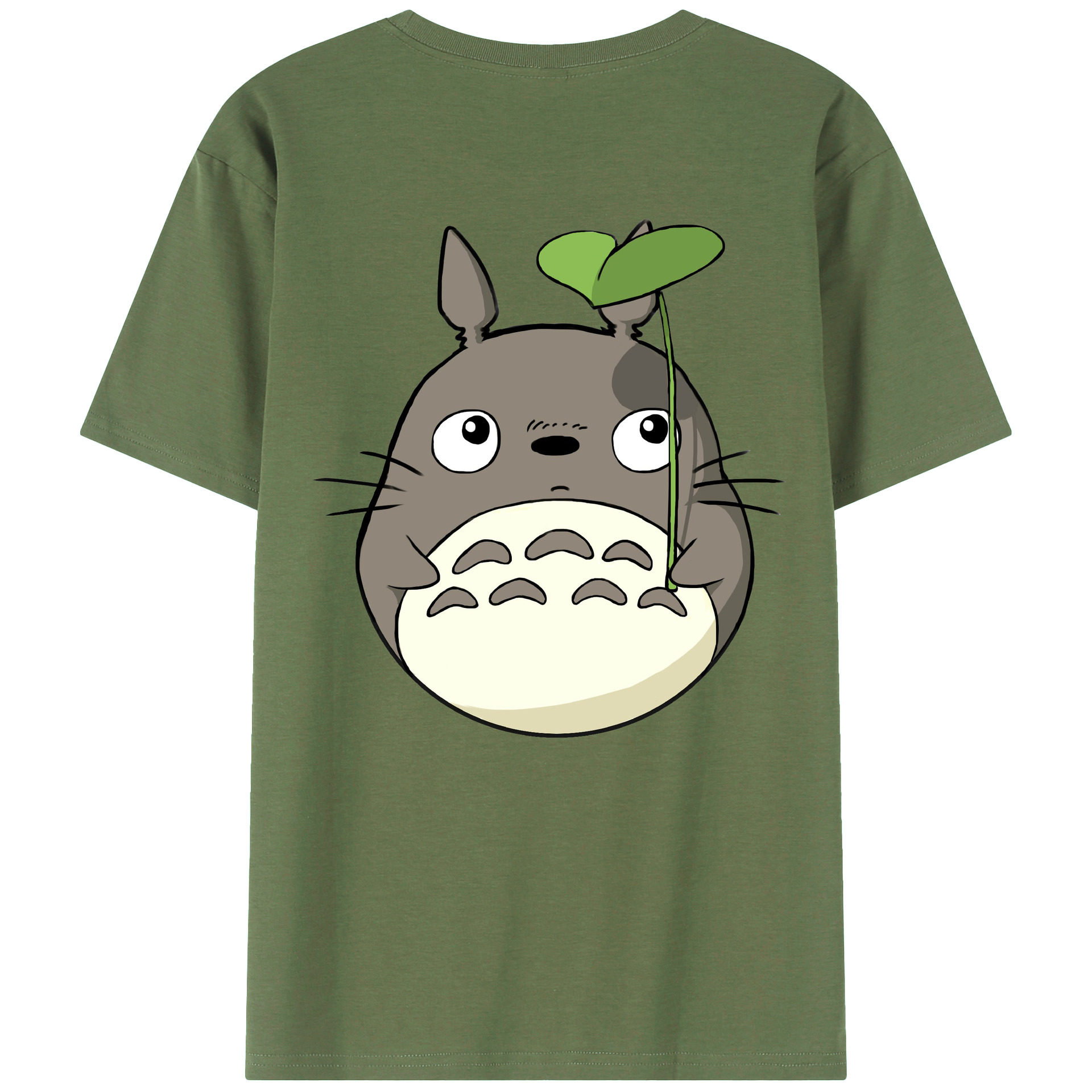 （画像用） となりのトトロ 草壁メイ 草壁サツキ My Neighbor Totoro Satsuki Kusakabe Mei Kusakabe 綿100％ メンズ半袖Tシャツ（バックプリント） 通気性